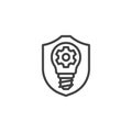 Intellectual Property line icon