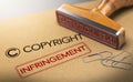 Intellectual Property Rights Concept, Copyright Infringement Royalty Free Stock Photo