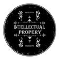Intellectual property stamp Royalty Free Stock Photo