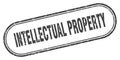 Intellectual property stamp. rounded grunge textured sign. Label Royalty Free Stock Photo