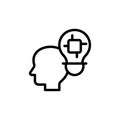 Intelligence, head, chip, bulb icon. Simple line, outline vector elements of innovations icons for ui and ux, website or mobile