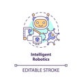 Intelligent robotics concept icon