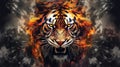 Intens Tiger hunt Artwork