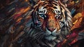 Intens Tiger hunt Artwork