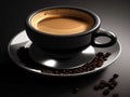 Intense Aroma: A Photorealistic Coffee Portrait,generative ai illustration