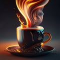 Intense Aroma Photorealistic Coffee Portrait