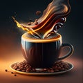 Intense Aroma Photorealistic Coffee Portrait