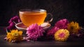 Intense Bichromatic Tea Image Royalty Free Stock Photo