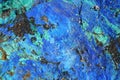 Closeup of beautiful unpolished blue and green semi-precious stone Royalty Free Stock Photo