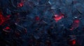 Intense Blue and Red Abstract Paint Texture