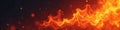 Intense burning fire, large abstract flame banner , inferno, energy Royalty Free Stock Photo