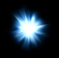 Intense burst of bright light Royalty Free Stock Photo