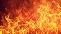 Intense close up of flames in a fire abstract background