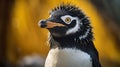 Intense Close-up Of Harpia Harpyja Penguin In Brazilian Zoo