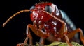 Intense Close-up: Realistic Portraits Of A Red-eyed Earwig