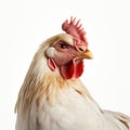 Intense Close-up Of Rooster In Minimal Retouching Style