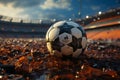 Intense close-up, soccer ball meets net, victory echoes through the stadium