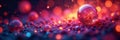 Intense color explosion; dynamic bokeh spheres , background, blur, design