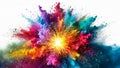 Intense Contrast Vibrant Swirls Colourful Powder of Supernova Big Bang Explosion on background Royalty Free Stock Photo