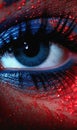 Intense Desire: A Woman\'s Bleeding, Patriotic Eye