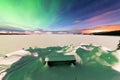 Intense display of Northern Lights Aurora borealis Royalty Free Stock Photo