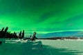 Intense display of Northern Lights Aurora borealis Royalty Free Stock Photo