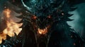 Intense Dragon Wallpaper In Unreal Engine 5 Style