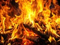 Fire And Flames Royalty Free Stock Photo