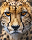 Intense Gaze of a Majestic Cheetah
