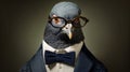 The Intense Gaze Of A Pigeon In A Suit: A Neo-constructivist Tribute