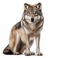 Intense Gaze: Stunning Gray Wolf Portrait In Ultra Hd