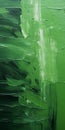 Intense Green Abstract Painting With Ultrafine Detail By Paul Wilks