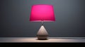 Intense Light And Dark Pink Lampshade With Bold Chromaticity