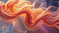 Intense magic orange smoke wave, flowing in intricate designs, light diffusing through the smoke, visually striking Generative AI