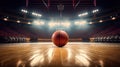 the intense moment of a basketball player soaring through the air, about to execute a powerful slam dunk, with the court