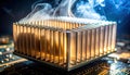 Intense Overheating of a Computer Processor Heatsink Royalty Free Stock Photo