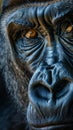 Intense portrait of a gorilla Royalty Free Stock Photo