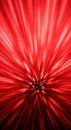 An intense red abstract background showcases bright light beams exploding from a blurred center, conveying high energy, rapid Royalty Free Stock Photo