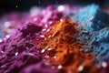 Intense texture of raining holi powders, holi festival image download