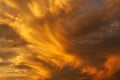 Intense Virga Clouds at Sunset Royalty Free Stock Photo