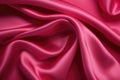 Intense warm pink soft silk fabric