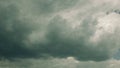 An Intensely Dramatic Sky Displaying Dark and Ominous Clouds Like a Chaotic Scene Royalty Free Stock Photo
