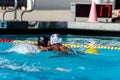 Intensity shows in the competing water athletes