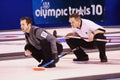Intensity at the US Olympic Curling Trials Royalty Free Stock Photo
