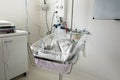 Intensive care unit room and crib for newborn Royalty Free Stock Photo