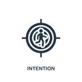 Intention icon. Creative element design from productivity icons collection. Pixel perfect Intention icon for web design, apps,