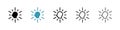 Intention icon vector set on white background