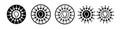 Intention icon vector set on white background