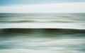 Intentional camera movement of ocean wave Royalty Free Stock Photo