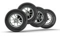 inter tyres on white background Royalty Free Stock Photo